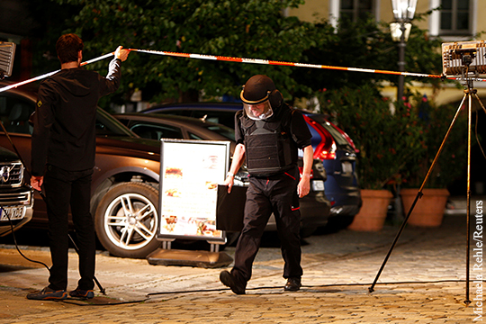 МВД Баварии увидело «исламистский след» во взрыве в Ансбахе