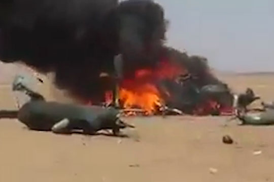 Песков: Все находившиеся на борту сбитого в Сирии вертолета погибли