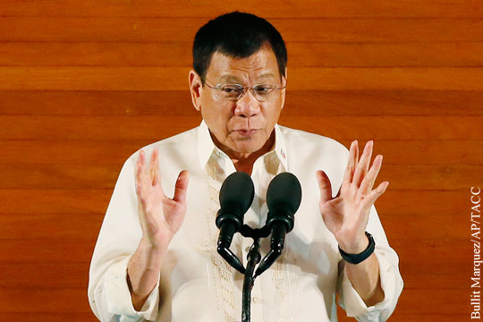 США раскритиковали «оскорбительные» высказывания президента Филиппин