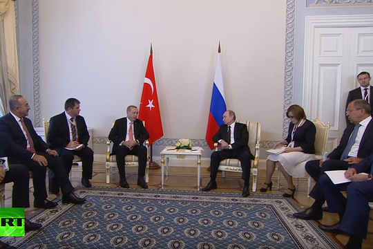 Главы Генштаба России и разведки Турции присоединились к встрече Путина и Эрдогана
