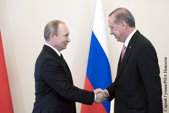 Турция заявила об «очень хорошем» настрое после переговоров Путина и Эрдогана