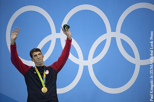 Американский пловец Майкл Фелпс побил 2000-летний олимпийский рекорд