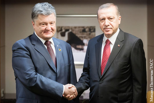 Эрдоган поздравил Порошенко с юбилеем независимости Украины