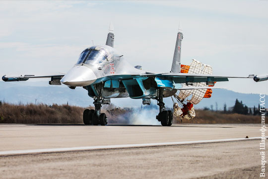 В Крым переброшены бомбардировщики Су-34