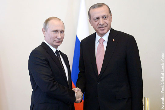 Путин провел переговоры с Эрдоганом