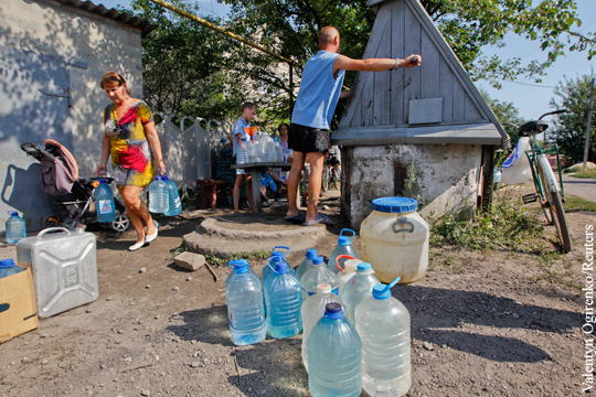 Решить проблему нехватки воды в Луганске можно только военным путем