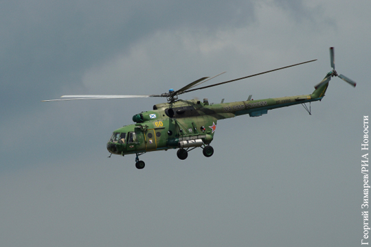 На сахалинском аэродроме после жесткой посадки сгорел военный вертолет