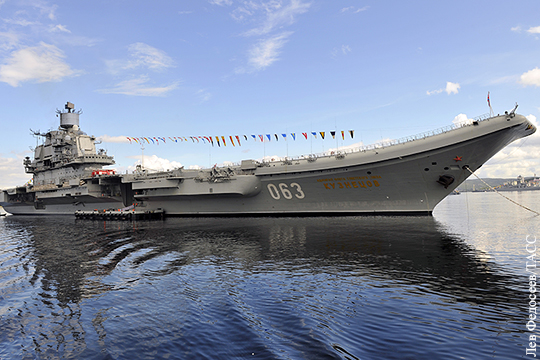 Авианосец «Адмирал Кузнецов» решено отправить в Средиземное море