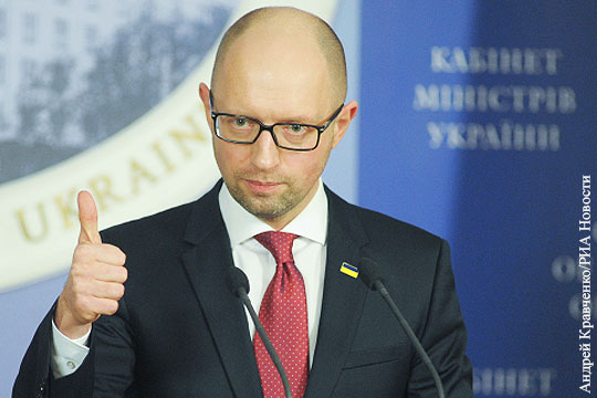 Яценюк поблагодарил США за летальное оружие для Украины