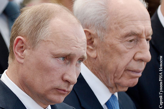 Путин выразил соболезнования Израилю в связи со смертью Переса