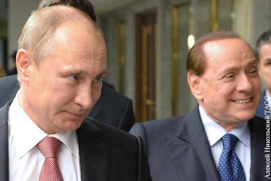 Путин поздравил Берлускони с 80-летием
