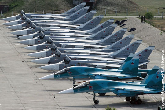 Россия увеличила численность боевых самолетов в Сирии