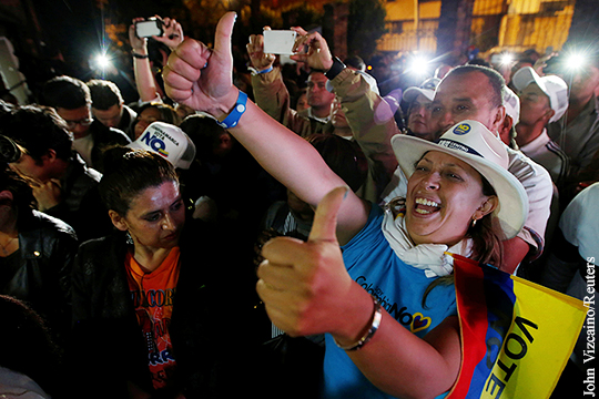 Жители Колумбии проголосовали против соглашения о мире с РВСК