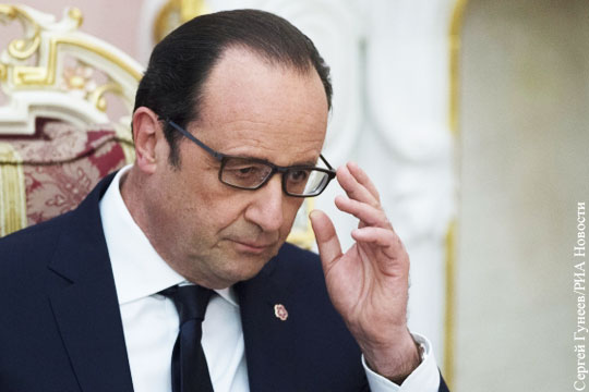 Левые и правые во Франции осудили поведение Олланда по отношению к Путину