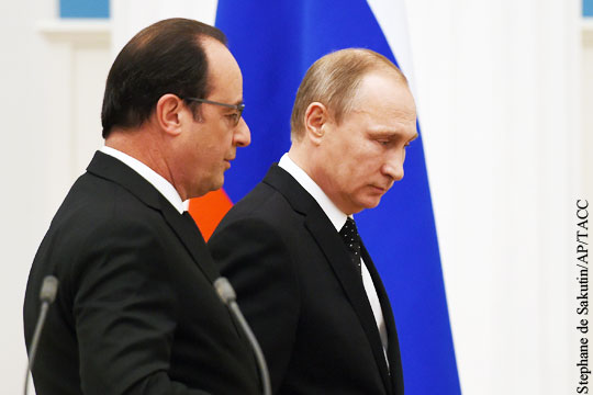 Париж объяснил отказ Олланда от участия в запланированных мероприятиях с Путиным