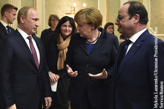 Путину, Олланду и Меркель не удалось договориться о встрече в «нормандском формате»
