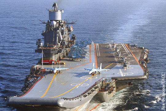 Авианосец «Адмирал Кузнецов» и крейсер «Петр Великий» отправились в Средиземное море