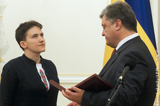 Савченко предложила Порошенко уступить президентское кресло Януковичу