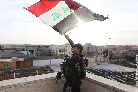 Иракские военные взяли штурмом город на подступах к Мосулу