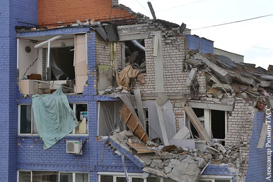 В Сети появилось видео взрыва дома в Рязани