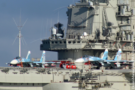Пентагон заявил о начавшихся полетах авиации с «Адмирала Кузнецова» над Сирией