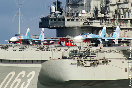 Командир «Адмирала Кузнецова» рассказал о полетах палубной авиации над Сирией