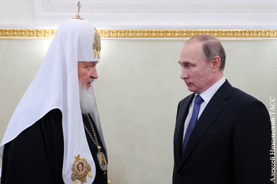 Путин: Совет патриарха Кирилла для меня многое значит