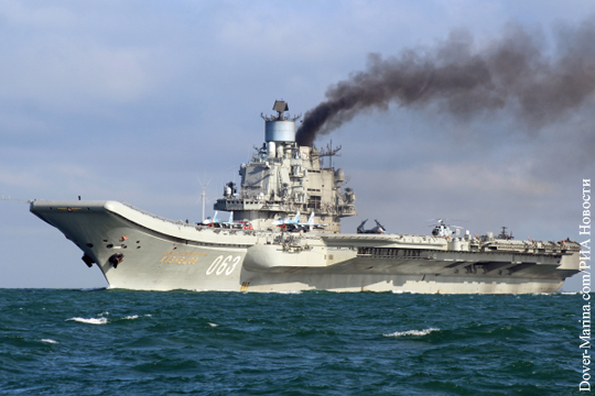 За авианосной группой России на пути в Средиземноморье следили до восьми кораблей НАТО