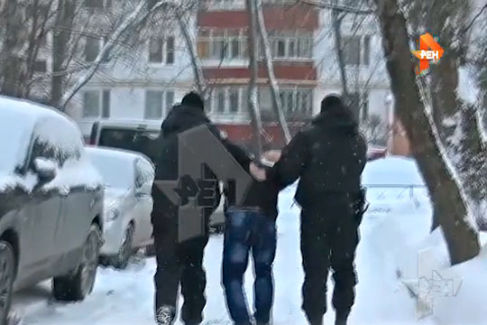 Обнародовано видео задержания подозреваемых в экстремизме в Москве