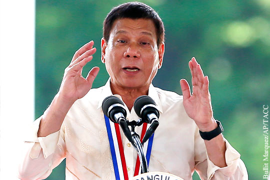 Президент Филиппин почувствовал себя «святым» после разговора с Трампом