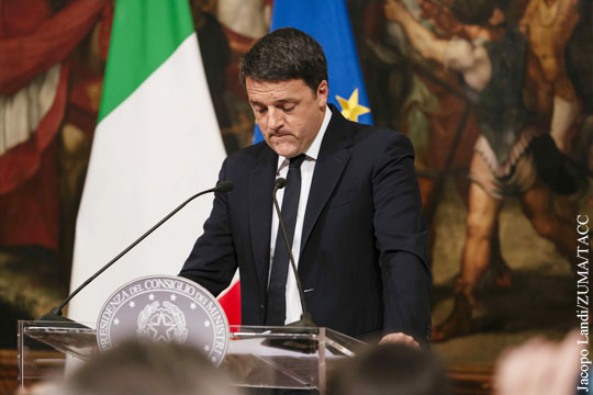 Премьер Италии Ренци подал в отставку