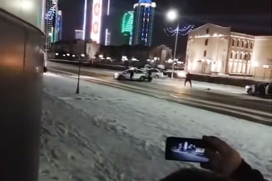 Опубликовано видео перестрелки в Грозном