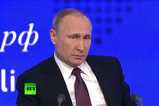 Путин начал 12-ю большую пресс-конференцию