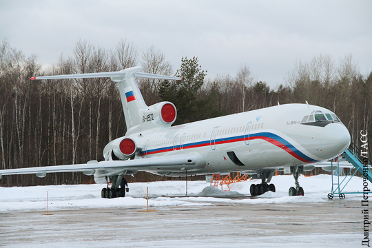 Минобороны объявило о приостановке полетов Ту-154