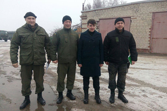 Савченко отправилась на позиции украинских силовиков в Мариуполе