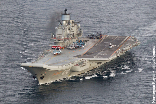 Минобороны объявило о выводе авианосной группы «Адмирала Кузнецова» из Сирии