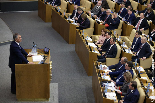 Госдума для реализации послания Путина примет около 90 законов
