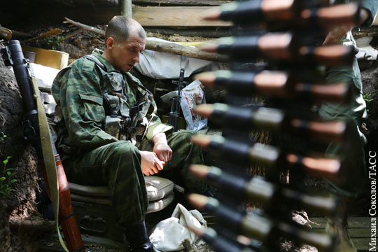 ЛНР: Пьяный украинский военный в Донбассе расстрелял семерых сослуживцев