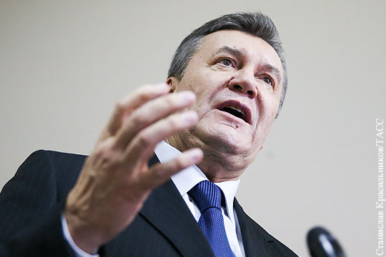 Янукович пообещал представить доказательства вины новых властей Украины в смертях на Майдане