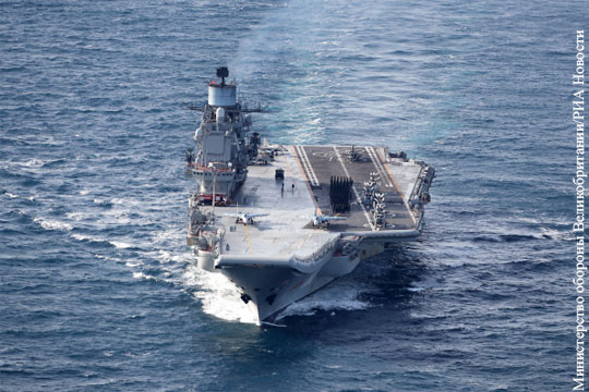 Министр обороны Британии назвал «Адмирал Кузнецов» «кораблем позора»