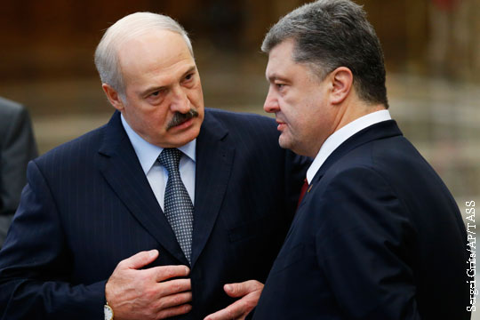Лукашенко возложил на Порошенко ответственность за обострение в Донбассе