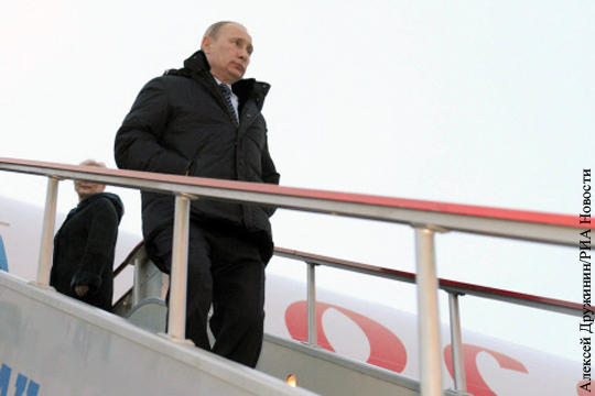 Путин прибыл в Душанбе