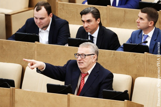 Комиссия Госдумы по этике изучит заявления Жириновского