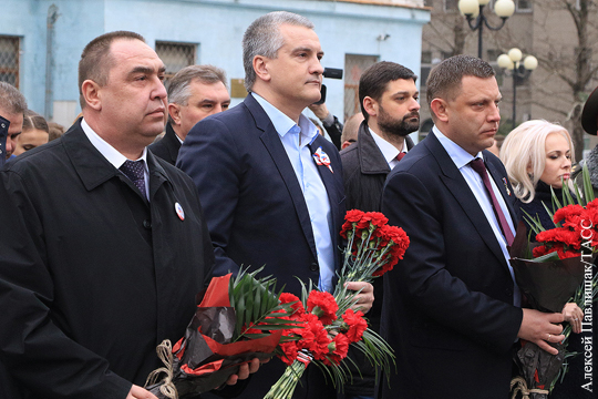 Визит лидеров Новороссии в Крым показывает пример «политического дзюдо»