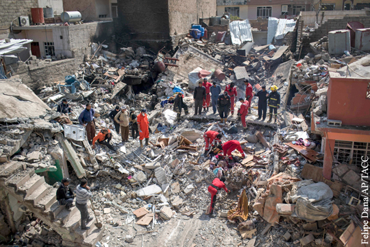 В районе авиаударов коалиции США в Мосуле найдены тела 112 погибших
