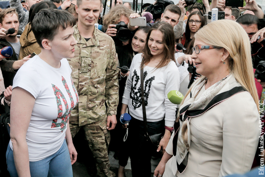 Савченко сравнила Тимошенко с восковой куклой