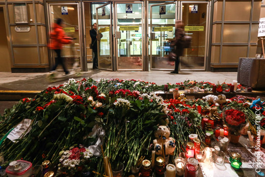 По делу о взрыве в метро Петербурга задержаны восемь человек
