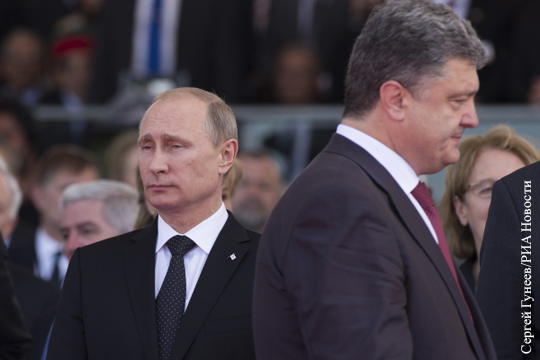 СМИ сообщили о секретном разговоре Путина и Порошенко