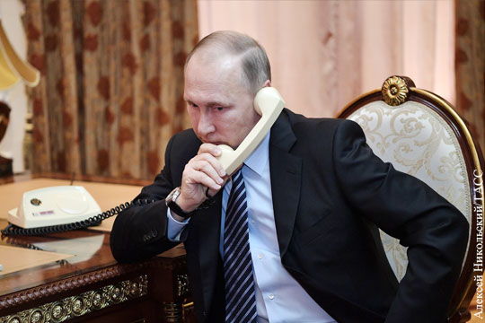 Путин провел телефонные переговоры с Трампом