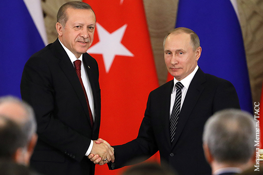 Кремль рассказал о предстоящей встрече Путина с Эрдоганом